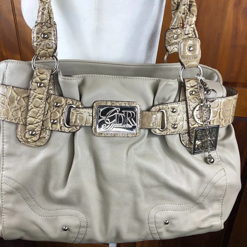 NEW - GENNA DEROSSI Vintage Snakeskin Trim Shoulder Bag Timeless Y2K 90’s Fairy